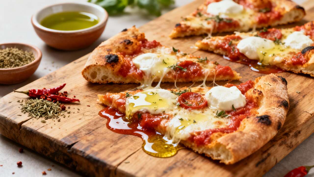 Cómo recalentar una pizza en el horno para mantener una masa crujiente como en el restaurante