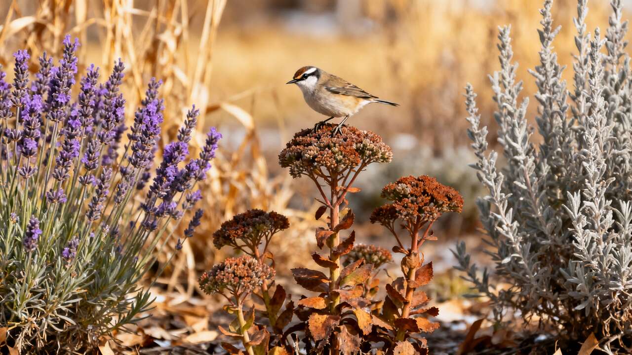 Poco conocidas, estas 3 vivaces adoran la sequía y alimentan a los pájaros del jardín todo el invierno